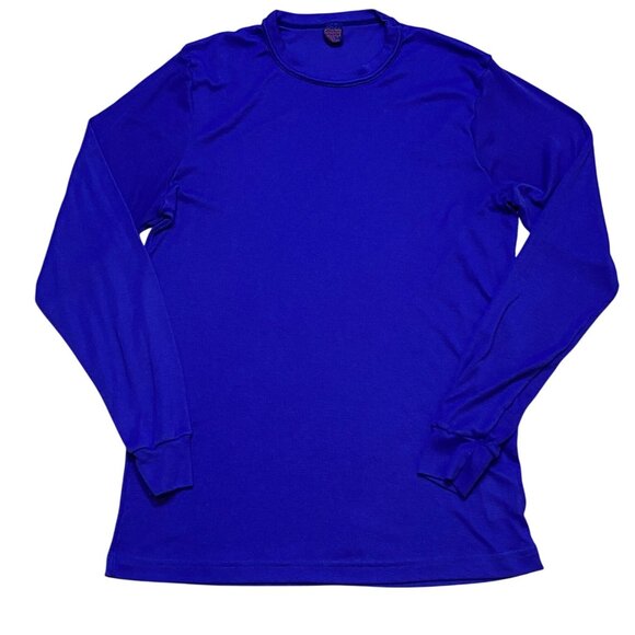 Vintage Patagonia Mens Capilene Long Sleeve Crewneck Shirt Large PURPLE - Picture 1 of 7